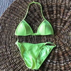 VS Neon Yellow Bikini Set